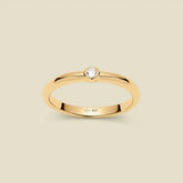 CZ Poppy Solitaire Stacking Ring | Final Sale
