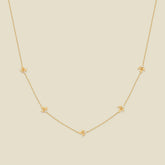December CZ Birth Flower Station Necklace