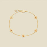 February CZ Birth Flower Station Bracelet