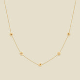 February CZ Birth Flower Station Necklace