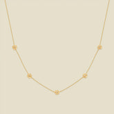 January CZ Birth Flower Station Necklace