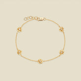 July CZ Birth Flower Station Bracelet