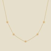 October CZ Birth Flower Station Necklace