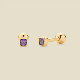 February Birthstone Stud Earrings | Final Sale