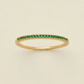 May Birthstone Stacking Ring