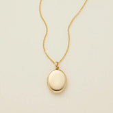Mini Oval Locket Necklace