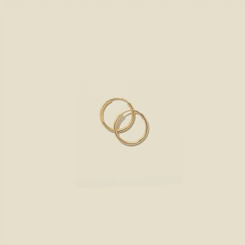 14k Live In Hoop Earrings