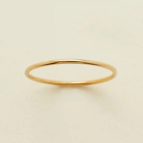 14k Round Stacking Ring