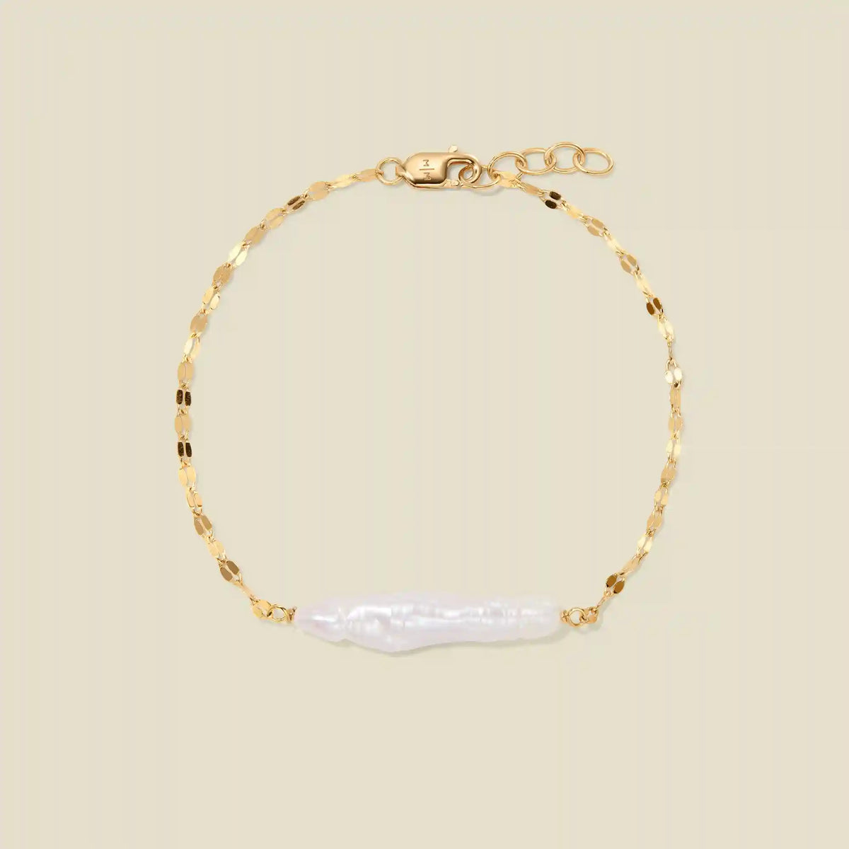 Baroque Pearl Bar Bracelet
