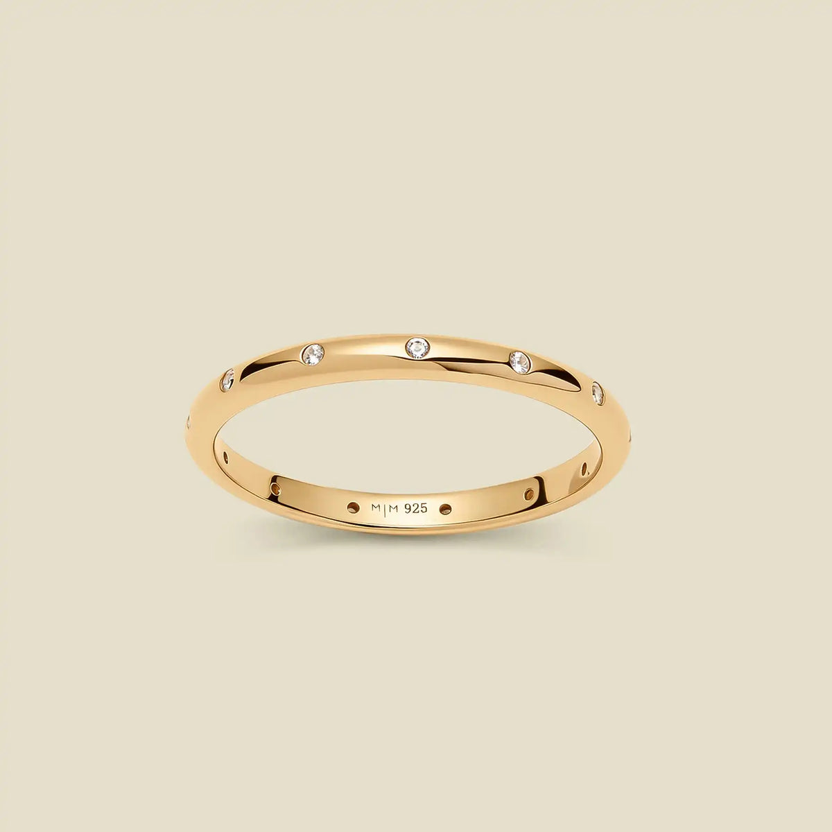 CZ Poppy Eternity Stacking Ring