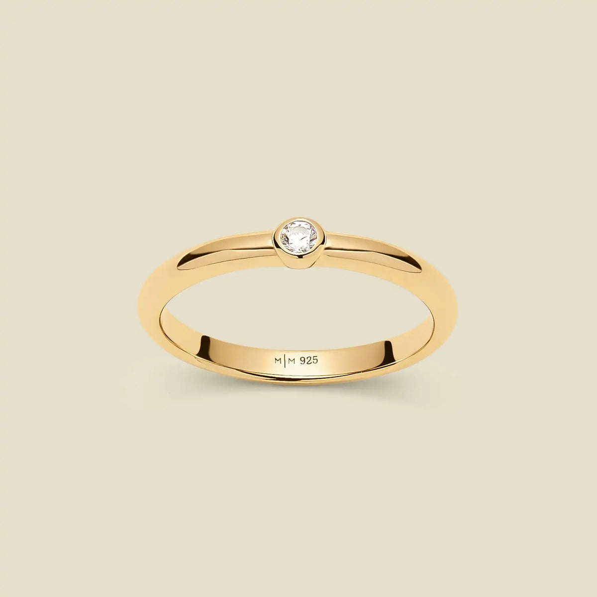 CZ Poppy Solitaire Stacking Ring | Final Sale