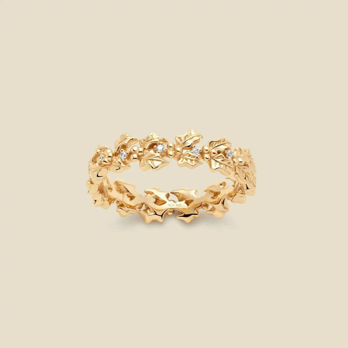 December CZ Birth Flower Eternity Ring