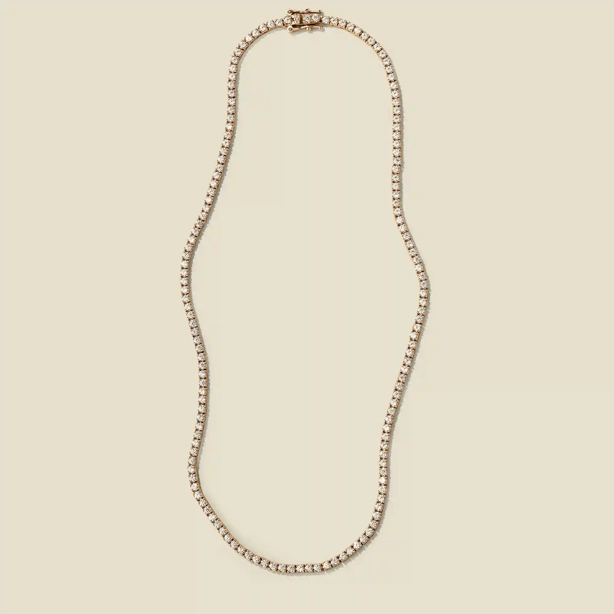 CZ Prong-Set Tennis Necklace
