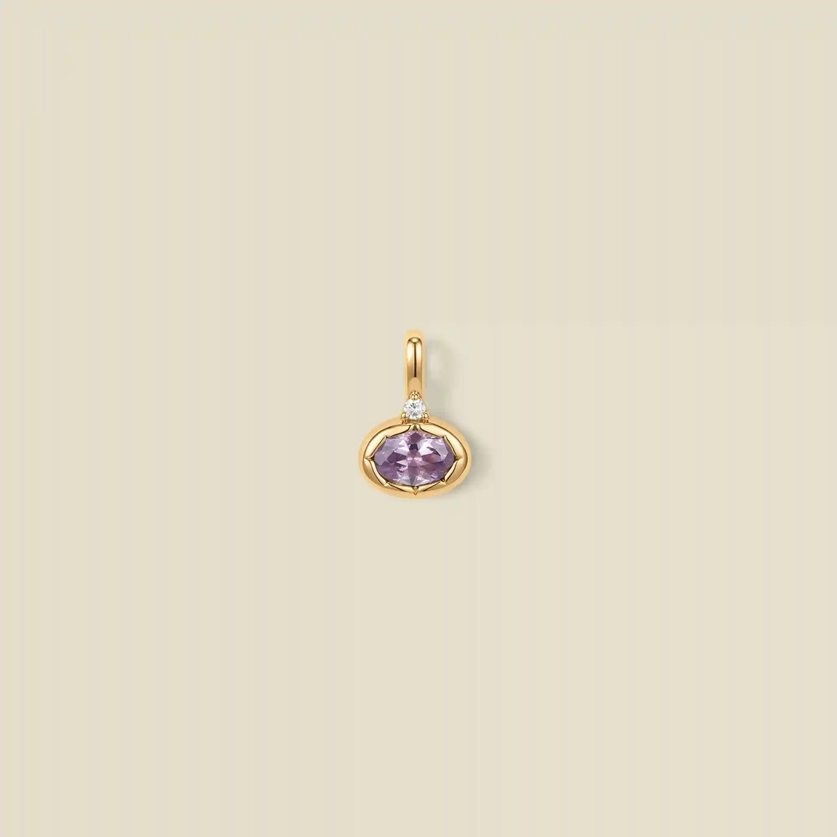 June Oval Birthstone Charm