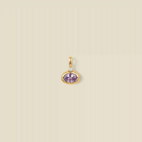 June Oval Birthstone Charm