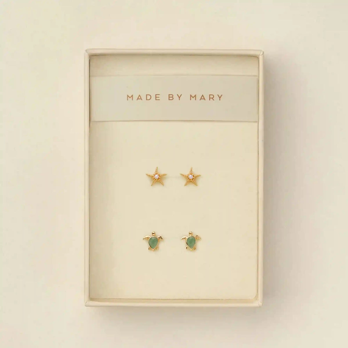 Low Tide Turtle Stud Earrings Set