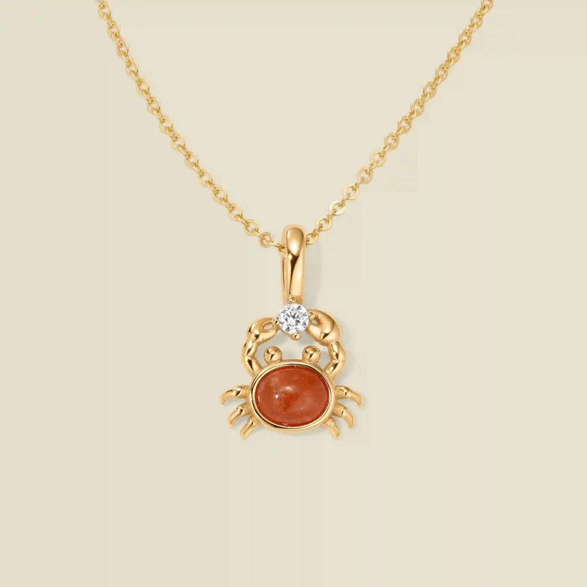Crab Charm Necklace