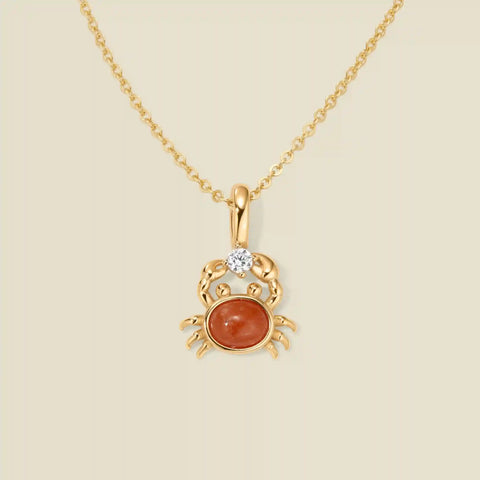 Crab Charm Necklace