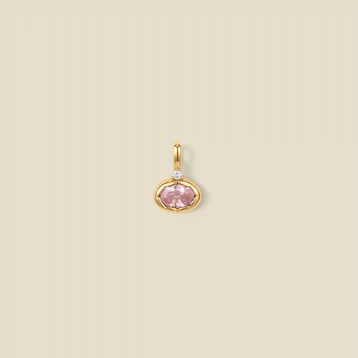 October Oval Birthstone Charm
