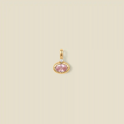 October Oval Birthstone Charm