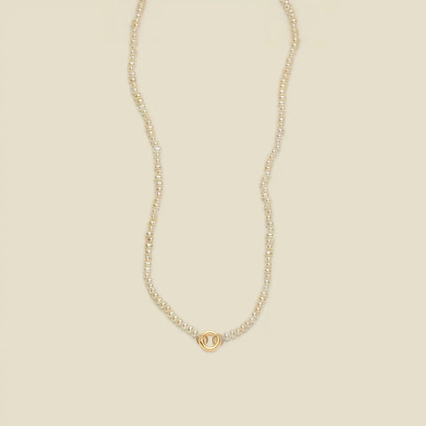 Pearl Strand Charm Necklace | Final Sale
