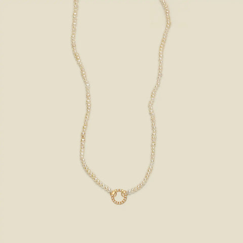 Pearl Strand Charm Necklace | Final Sale