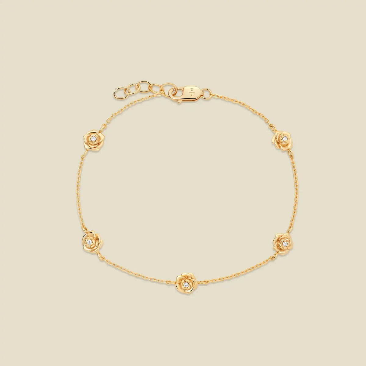 September CZ Birth Flower Station Bracelet