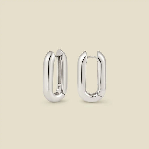 Sol Paperclip Hoop Earrings | Final Sale