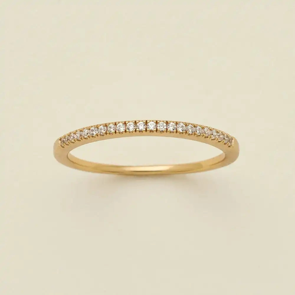 April Birthstone Stacking Ring