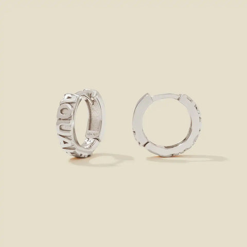Aquarius Huggie Hoop Earrings | Final Sale