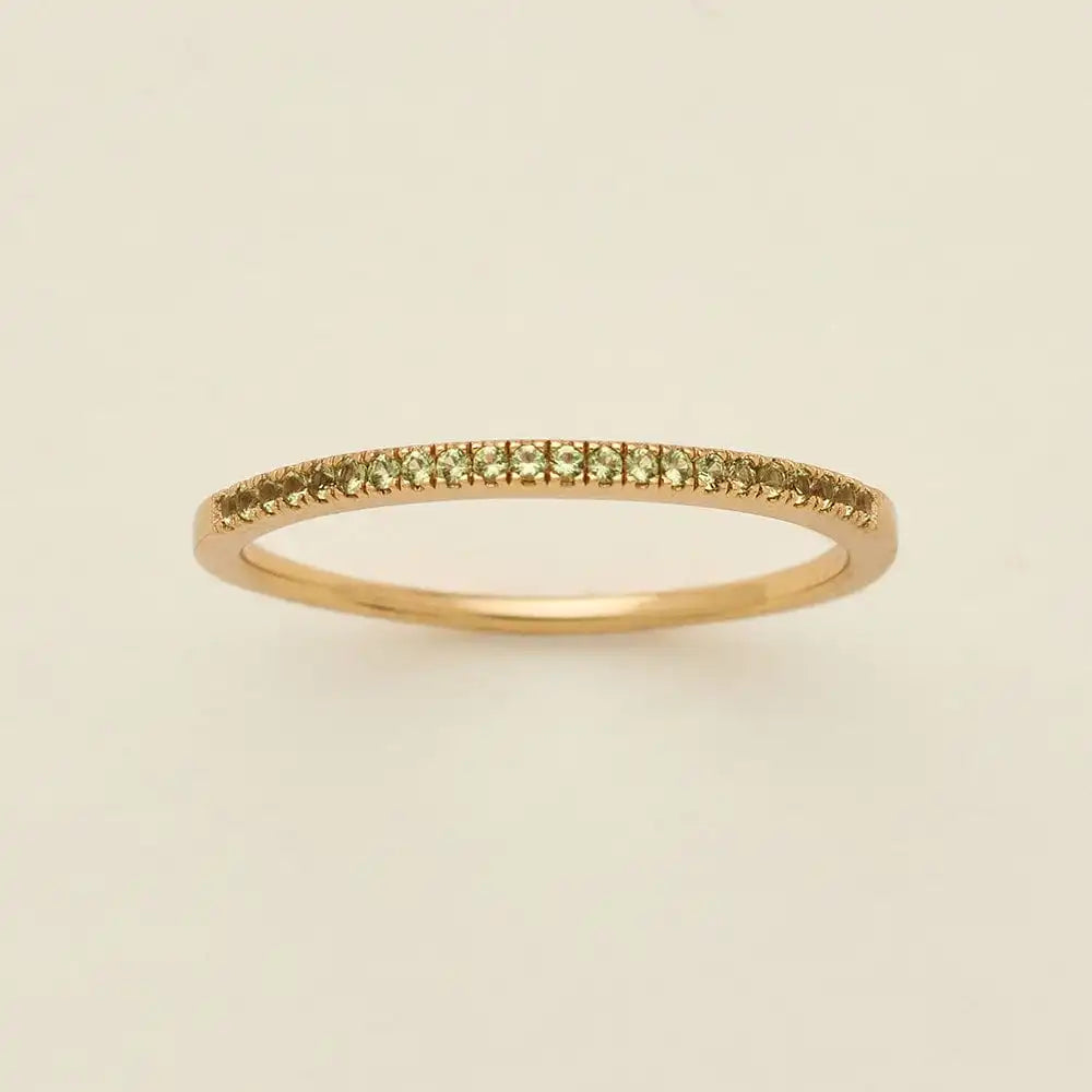 August Birthstone Stacking Ring