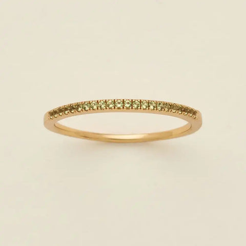 August Birthstone Stacking Ring