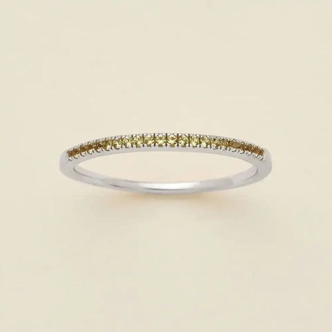 May Birthstone Stacking Ring