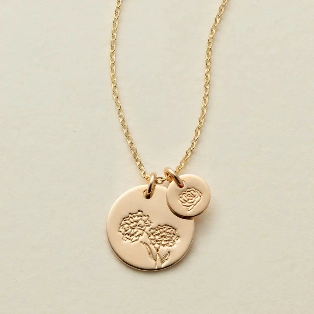 Big & Little Blooms Disc Necklace