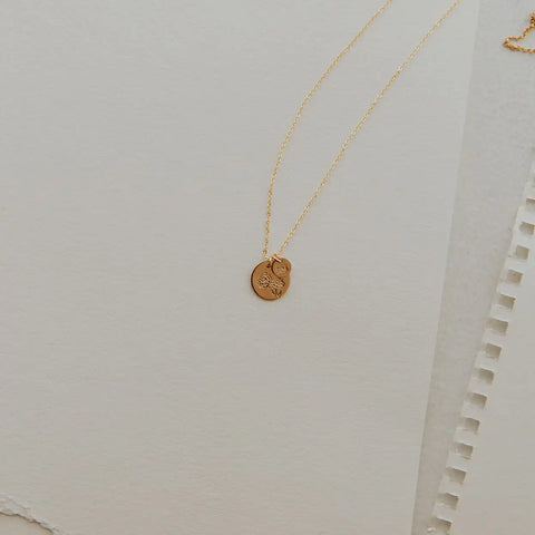 Big & Little Blooms Disc Necklace