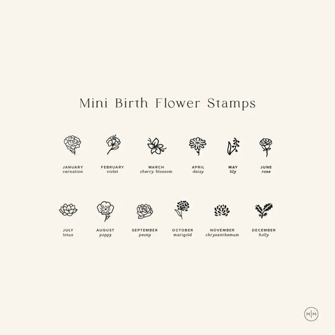 Birth Flower Bar Necklace