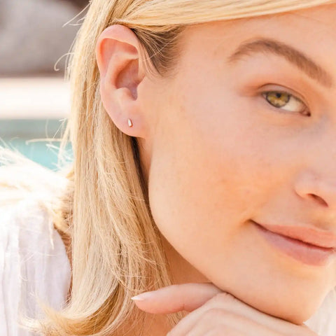 February Birthstone Stud Earrings | Final Sale