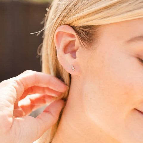 February Birthstone Stud Earrings | Final Sale