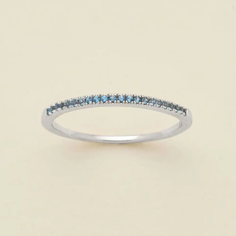 May Birthstone Stacking Ring