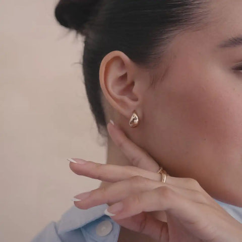 Gloss Drop Stud Earrings | Final Sale