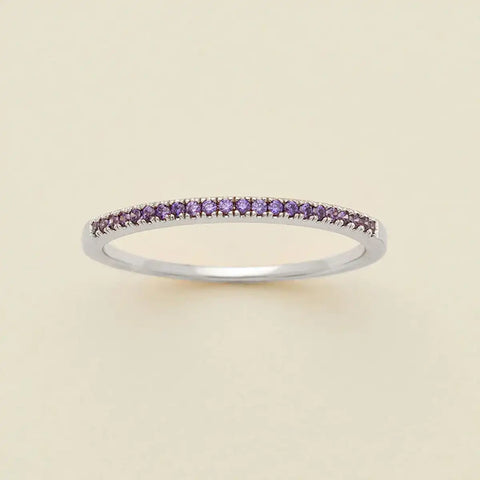 May Birthstone Stacking Ring