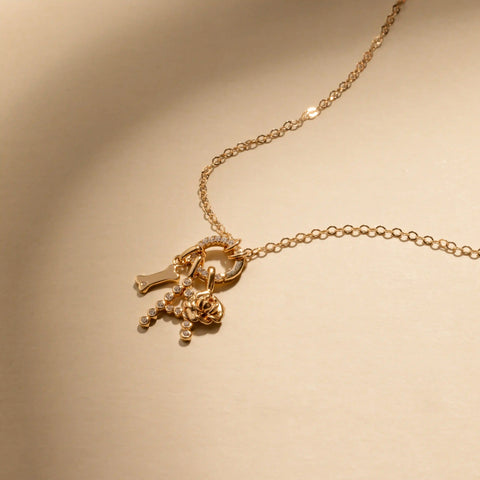 Pearl Strand Charm Necklace | Final Sale