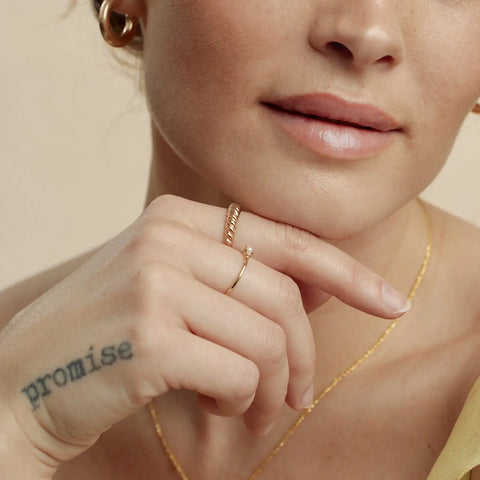 Gloss Croissant Ring | Final Sale