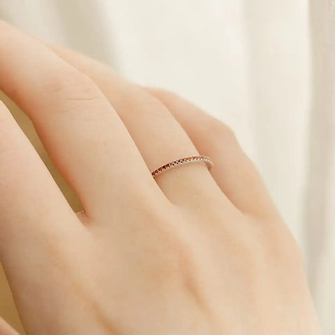 May Birthstone Stacking Ring