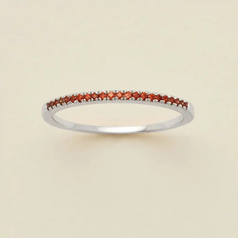 May Birthstone Stacking Ring