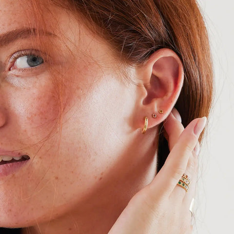 May Birthstone Stud Earrings | Final Sale