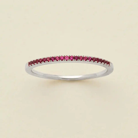 May Birthstone Stacking Ring