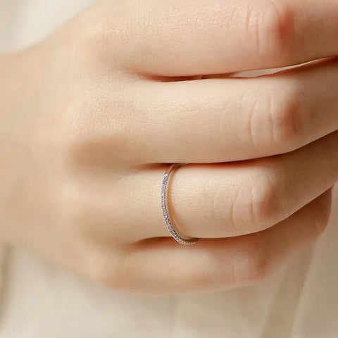 May Birthstone Stacking Ring