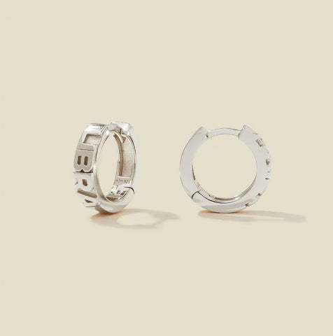 Libra Huggie Hoop Earrings | Final Sale