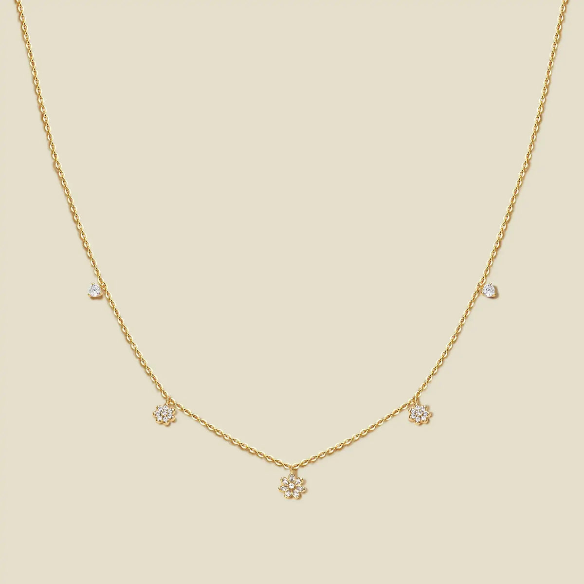 Flora Luxe Floating Necklace